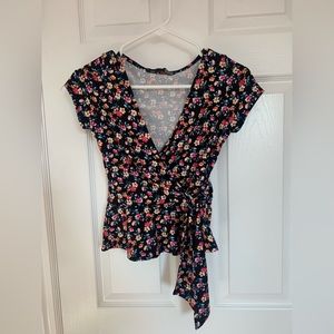 Cute casual cross tie top